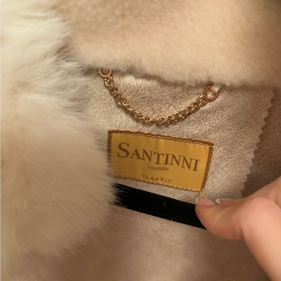 Santinni 'Scarlett' Wool and Faux Fur
Cape Coat in Bianco - Picture 3 of 4